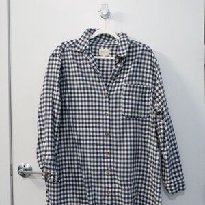Sézane Sadie Dress in Navy Gingham: Size 12
